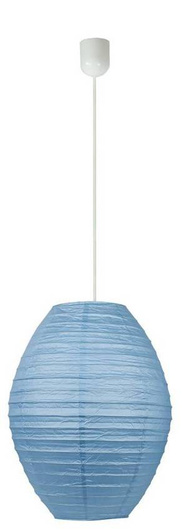 Lampa wisząca papierowa niebieska UL kokon 31-05687 