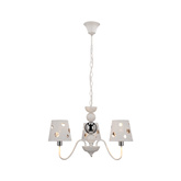 White chandelier hanging lamp 3xE14 Batley Ledea 50203109