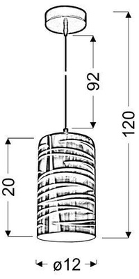 Plafoniera Candellux Galactic 31-56115 E27 3D