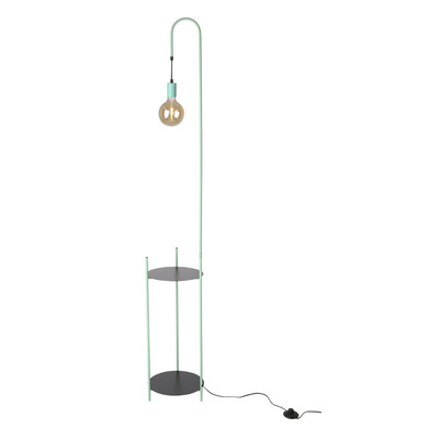 Walk 51-00033 black and green shelf floor lamp