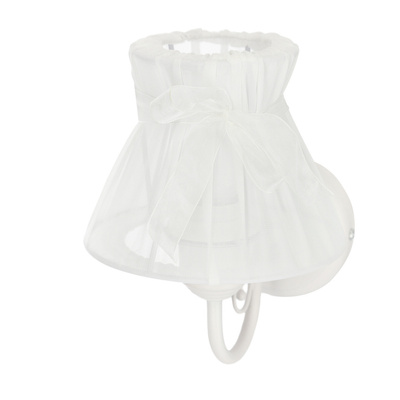 Wandleuchte weißer Organza-Lampenschirm 1xE27 Zefir Candellux 21-73785