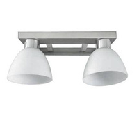 Doppelte Wandleuchte aus mattem Nickel Ada 22-48595