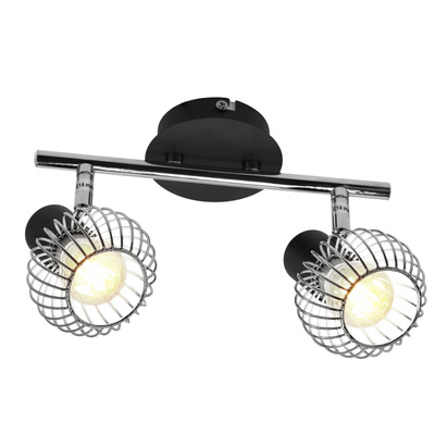 Wall lamp candellux oslo 92-61843 e14 black/chrome