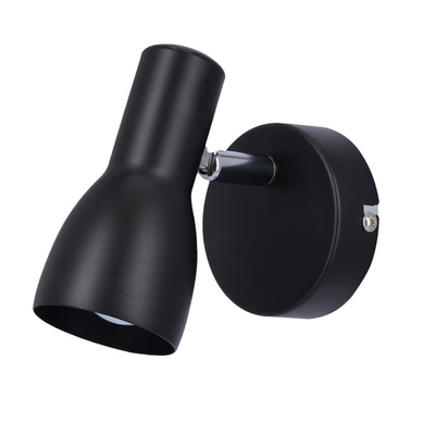 Lampa ścienna kinkiet 1X40W E14 czarny matowy PICARDO 91-50618