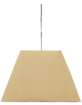 Lampa wisząca z abażurem Standard kremowa pojedyncza tkaninowa E27