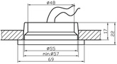 Oprawa stropowa Candellux  G4 2207603