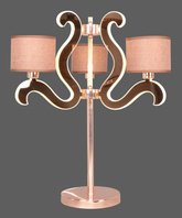 Tischleuchte mit Leuchtarmen x3 LED Kupfer Ambrosia Candellux 43-33925
