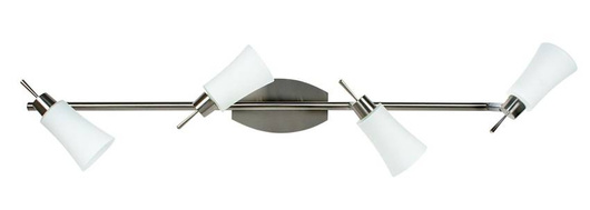 Plafonnier 4xG9 73cm KROTON 94-85644 bande nickel mat