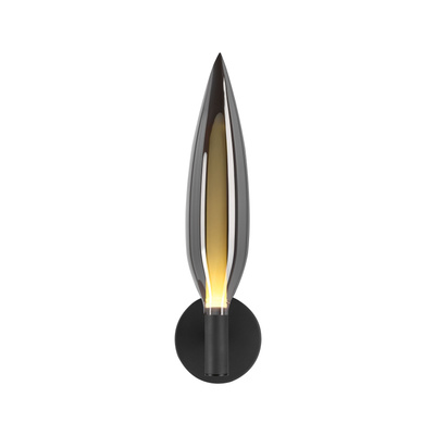 Nordic wall light glass grey smoked 1x5W G9 for living room