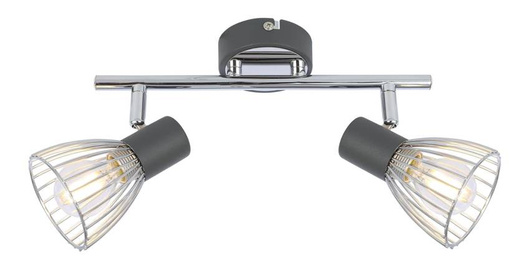 Lampa ścienna candellux modo 92-61522 listwa e14 czarny+chrom