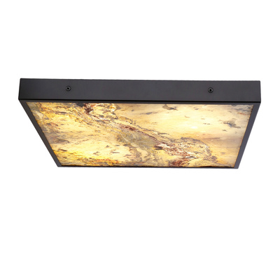 Plafonnier Luxan 49x49 noir 48w led 4000k led automne indien