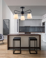 Plafonnier en métal noir et blanc Morley Ledea 50203091