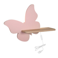 LED shelf wall lamp 5W 4000K IQ Kids Butterfly pink 21-85177