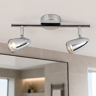 Wandleuchte 2x4W LED-Streifen Chrom LIBERTY 92-49575