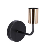 Aplică de perete din metal negru simplu fără abajur Spill Candellux 21-56528