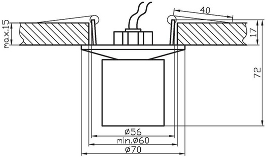 Plafonnier Candellux Sk-07 G4 cristal nickel satiné