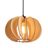 eco 2 lampa wisząca 1x40 E27 abażur drewniany