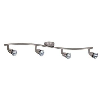 Spot normand gu10 4x50w chrome satiné