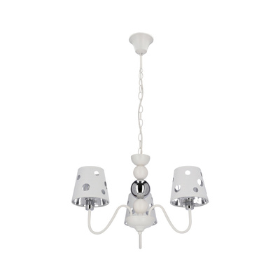 Candelabru alb suspendat 3xE14 Batley Ledea 50203109