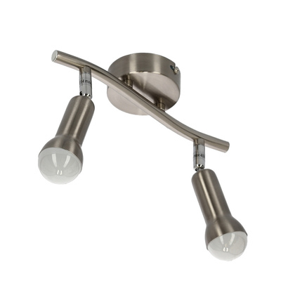 Wandlampenleiste 2xE14 satiniert ARC 92-63298