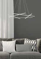 Lampa wisząca Led ANDROS 5-punktowa – geometryczny nowoczesny żyrandol LED 4000K