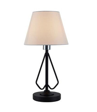 Lampe de table en métal noir/blanc Morley Ledea 50501089