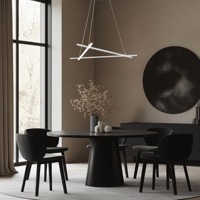 Pendant lamp LED ANDROS 3 light geometric triangular lamp modern chandelier 4000K