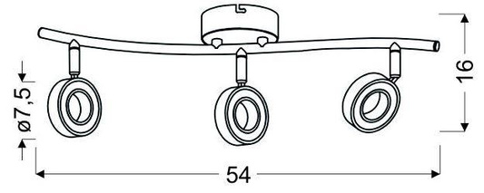 LED-Wandleuchte VINOLA 93-65957 CHROM 3000K