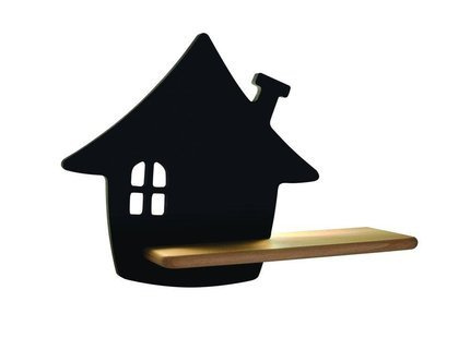 Wall lamp shelf 5W LED 4000K IQ Kids House black 21-84859