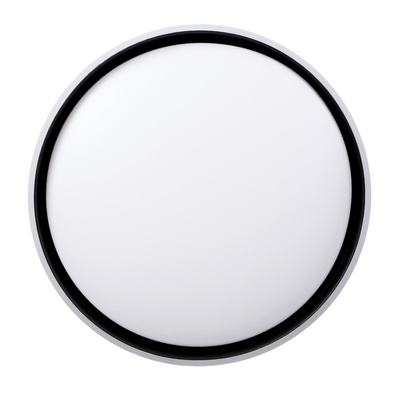 Florida ceiling lamp white + black plafond 24w led 39 cm white shade
