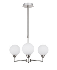 LOGOS HANGING LAMP SATIN 3X25W G9 WHITE LAMPSHADE