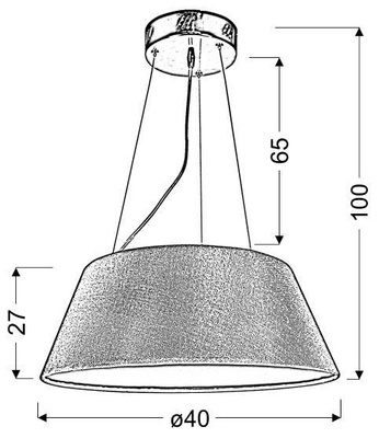 Plafoniera Candellux Gusto 31-41487 rotunda 19W led negru