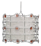 Lampa wisząca Seneca pojedyncza metalowa do jadalni do sypialni E27