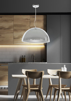 Lampa wisząca chrom metalowa 40cm Dorada 31-26378