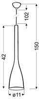 PLAFONNIER SUSPENDU CANDELLUX OUTLET 31-58676 Spin