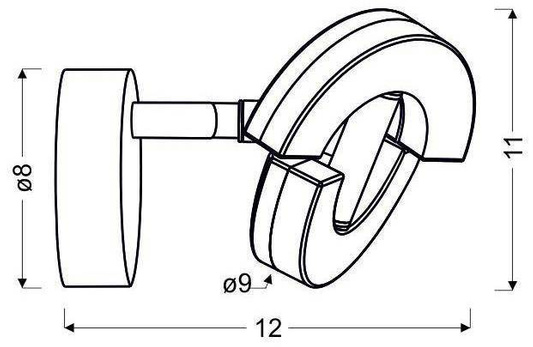 Wall lamp chrome LED wall lamp Morris 91-67470