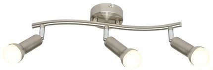 Wandlampenleiste 3X40W E14 satiniertes Nickel ARC 93-63465