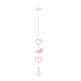 COEUR BH SUSPENSION 1X20W E27 IQ ENFANTS ROSE