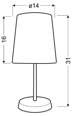 Lampka stołowa gabinetowa dziecięca Girl 41-63038