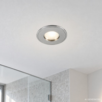 Luminaire hermétique IP65 chrome perle ronde SH-08 2291249
