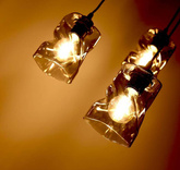 Hanging lamp black/smoke plate 3xE27 Felis 33-00200