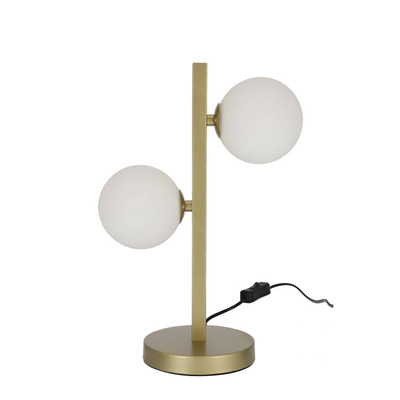 Doppelte Messing-Tischlampe Kama 42-73433