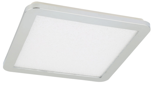 Plafon do łazienki NEXIT minimalistyczny – srebrny chromowany 40 cm – plafon z funkcją ściemniania LED 3000K 24W IP44 