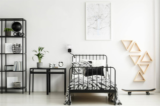 Applique noire/grise avec liseuse LED Polo Candellux 21-75499