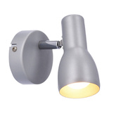 Lampa ścienna Candellux kinkiet Picardo 91-43917  E14 szary srebrny