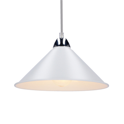 Avola hanging lamp chrome e27 with white shade 31-20710