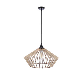 Lampa suspendata Eco 3 1x40 e27 Abajur din lemn