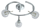 Spiral ceiling lamp 3xG9 38cm chrome 98-29419