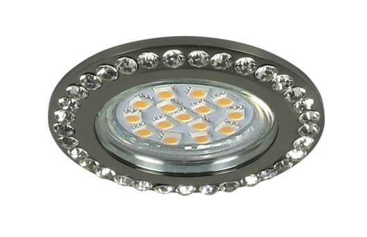 Oprawa Stropowa Candellux Soc-01 Bk Gu10 50W 230V Opr.Strop.Stała Okrągła Odlew