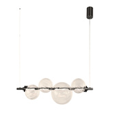 PLAYA pendant lamp black horizontal 12W LED 3000K clear shade